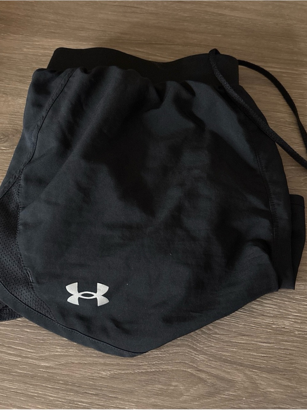 Under Armour Black Women's Athletic Running Shorts with Logo